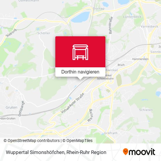 Wuppertal Simonshöfchen Karte