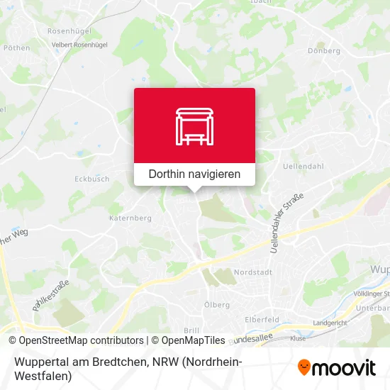 Wuppertal am Bredtchen Karte