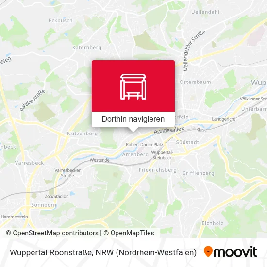 Wuppertal Roonstraße Karte