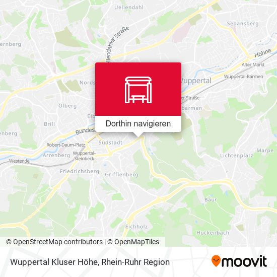 Wuppertal Kluser Höhe Karte