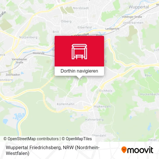 Wuppertal Friedrichsberg Karte