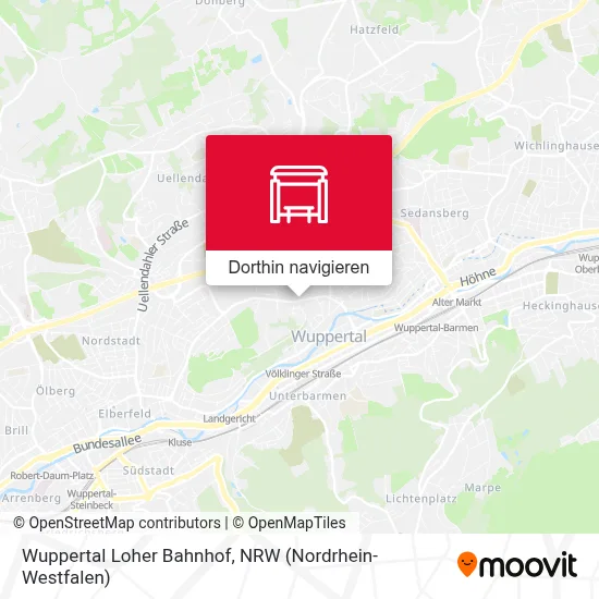 Wuppertal Loher Bahnhof Karte