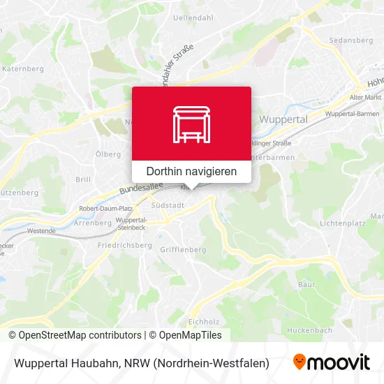 Wuppertal Haubahn Karte