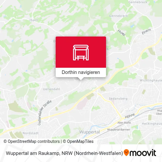 Wuppertal am Raukamp Karte