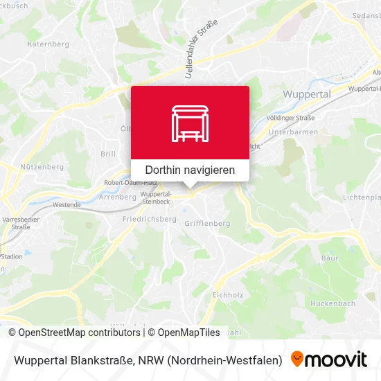 Wuppertal Blankstraße Karte