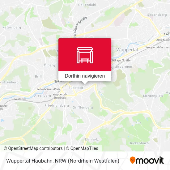Wuppertal Haubahn Karte