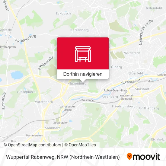 Wuppertal Rabenweg Karte