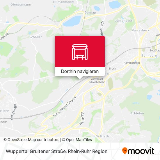 Wuppertal Gruitener Straße Karte