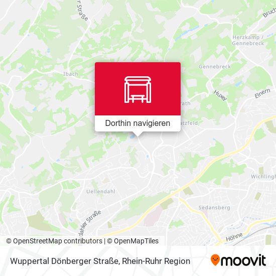 Wuppertal Dönberger Straße Karte