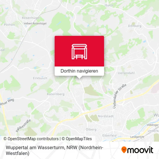 Wuppertal am Wasserturm Karte