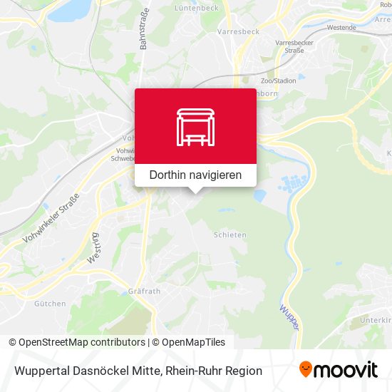 Wuppertal Dasnöckel Mitte Karte