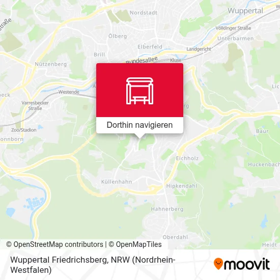Wuppertal Friedrichsberg Karte