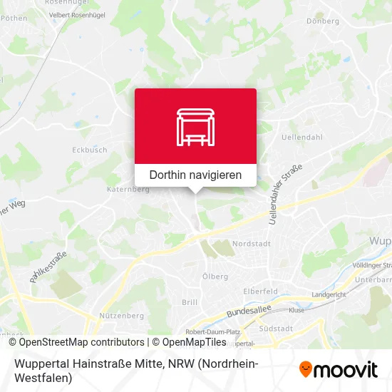 Wuppertal Hainstraße Mitte Karte