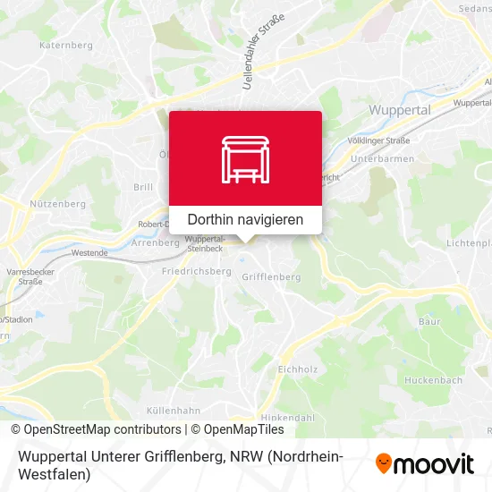 Wuppertal Unterer Grifflenberg Karte