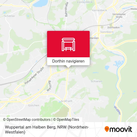 Wuppertal am Halben Berg Karte