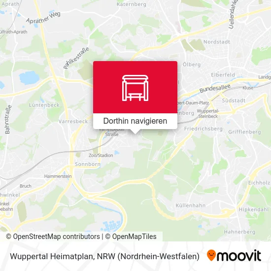 Wuppertal Heimatplan Karte