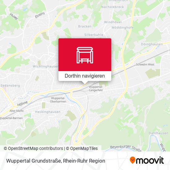 Wuppertal Grundstraße Karte
