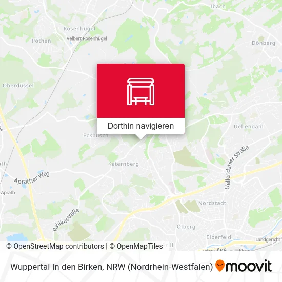 Wuppertal In den Birken Karte