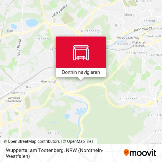Wuppertal am Todtenberg Karte