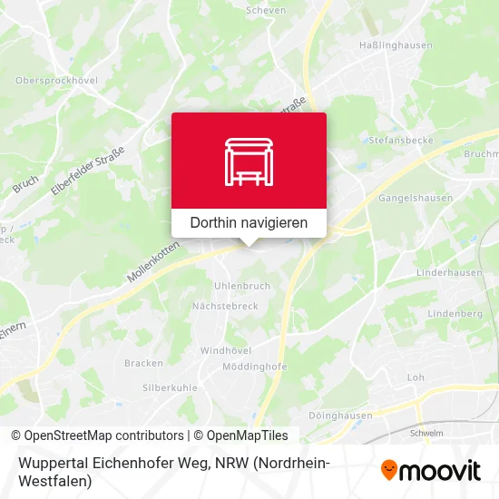Wuppertal Eichenhofer Weg Karte