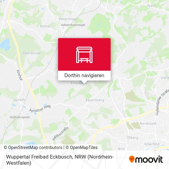 Wuppertal Freibad Eckbusch Karte