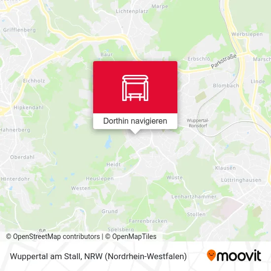 Wuppertal am Stall Karte