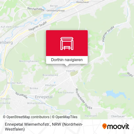 Ennepetal Wiemerhofstr. Karte