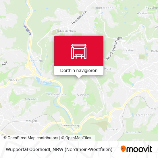 Wuppertal Oberheidt Karte