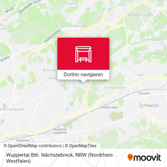 Wuppertal Bth. Nächstebreck Karte