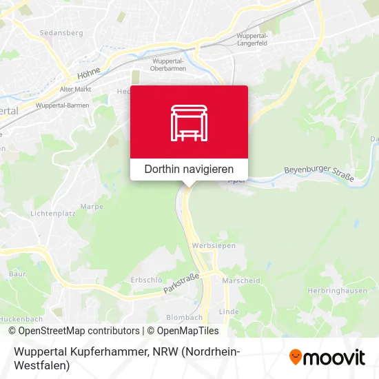Wuppertal Kupferhammer Karte