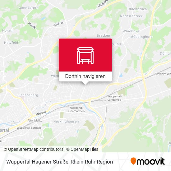 Wuppertal Hagener Straße Karte