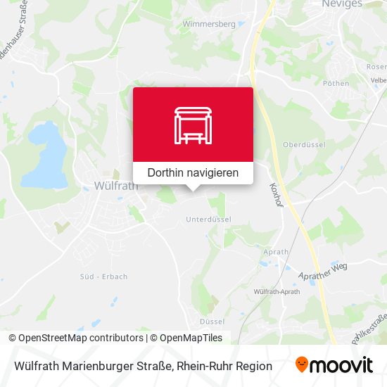 Wülfrath Marienburger Straße Karte