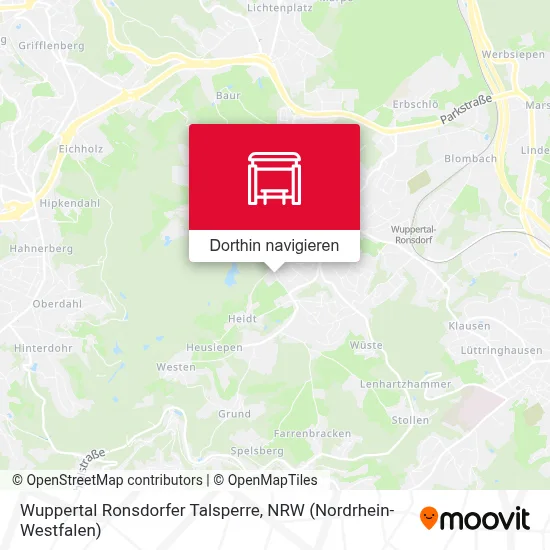 Wuppertal Ronsdorfer Talsperre Karte