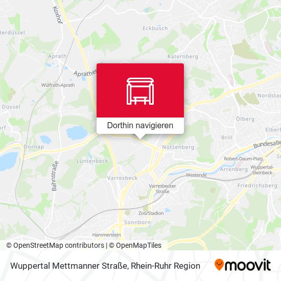 Wuppertal Mettmanner Straße Karte
