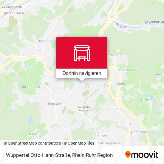 Wuppertal Otto-Hahn-Straße Karte