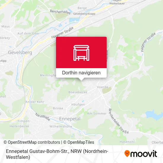 Ennepetal Gustav-Bohm-Str. Karte