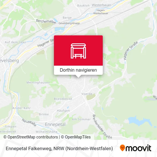 Ennepetal Falkenweg Karte