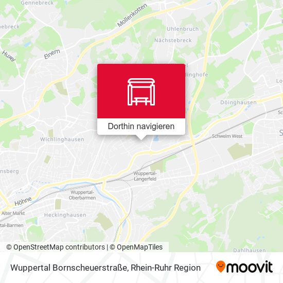 Wuppertal Bornscheuerstraße Karte