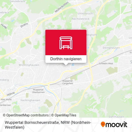 Wuppertal Bornscheuerstraße Karte