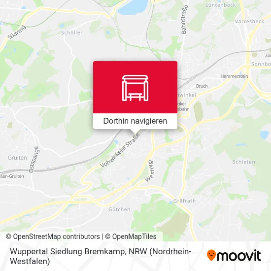 Wuppertal Siedlung Bremkamp Karte