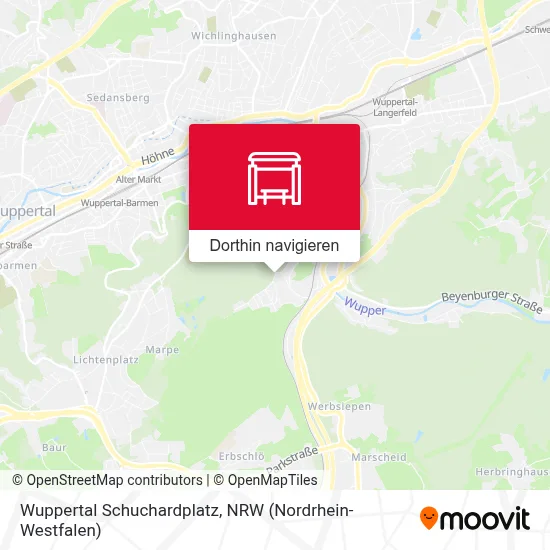 Wuppertal Schuchardplatz Karte
