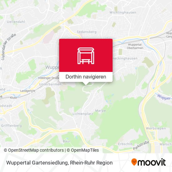 Wuppertal Gartensiedlung Karte