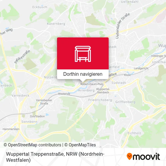 Wuppertal Treppenstraße Karte