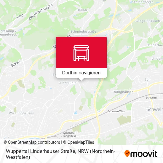 Wuppertal Linderhauser Straße Karte
