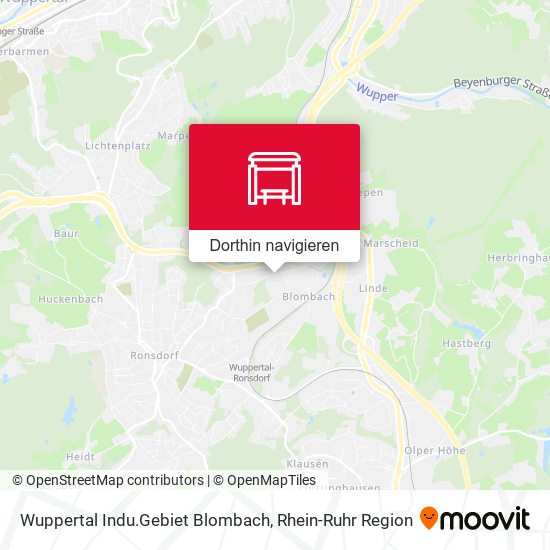 Wuppertal Indu.Gebiet Blombach Karte