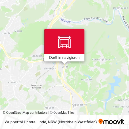 Wuppertal Untere Linde Karte