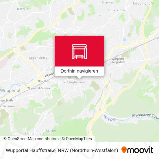 Wuppertal Hauffstraße Karte