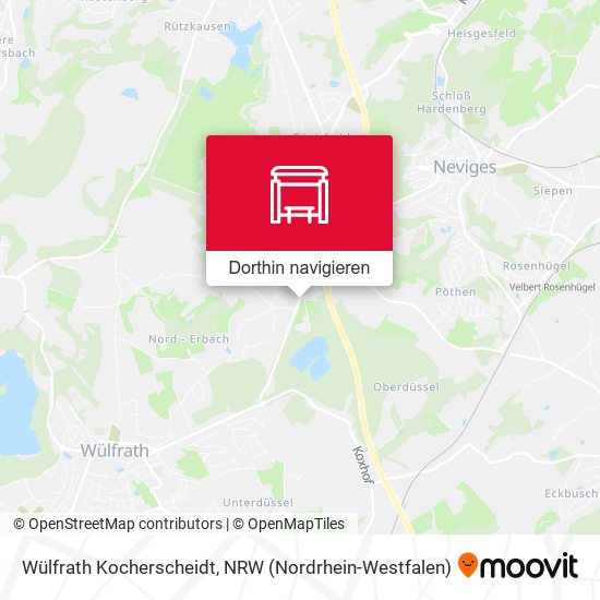 Wülfrath Kocherscheidt Karte