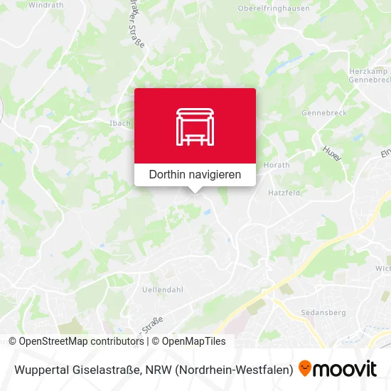 Wuppertal Giselastraße Karte