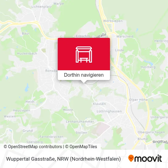 Wuppertal Gasstraße Karte